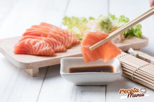 salmon sashimi